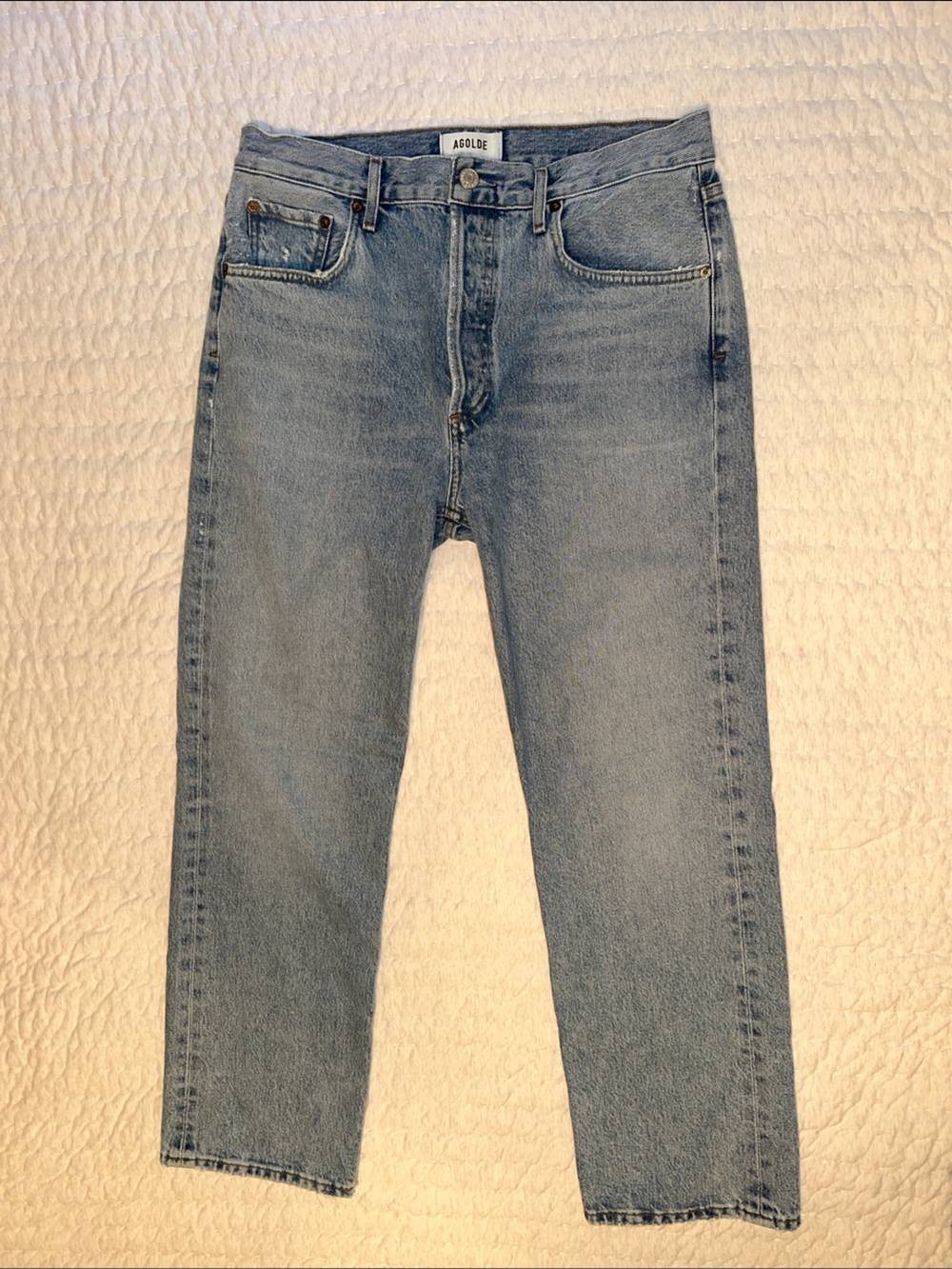 Agolde Ripley High Rise Straight Crop Jeans size 28